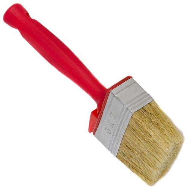 Кисть макловица 70*30 мм, пластиковая ручка INTERTOOL KT-1816, фото , изображение 3 | SNABZHENIE.com.ua