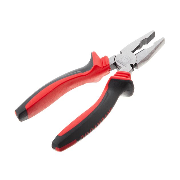 Плоскогубцы 180 мм, фосфатированные, полированные, INTERTOOL NT-0118, фото , изображение 2 | SNABZHENIE.com.ua