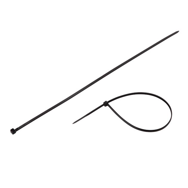 Хомут пластиковий 4,8x350 мм, (100 шт/упак), чорний INTERTOOL TC-4836, фото , зображення 3 | SNABZHENIE.com.ua