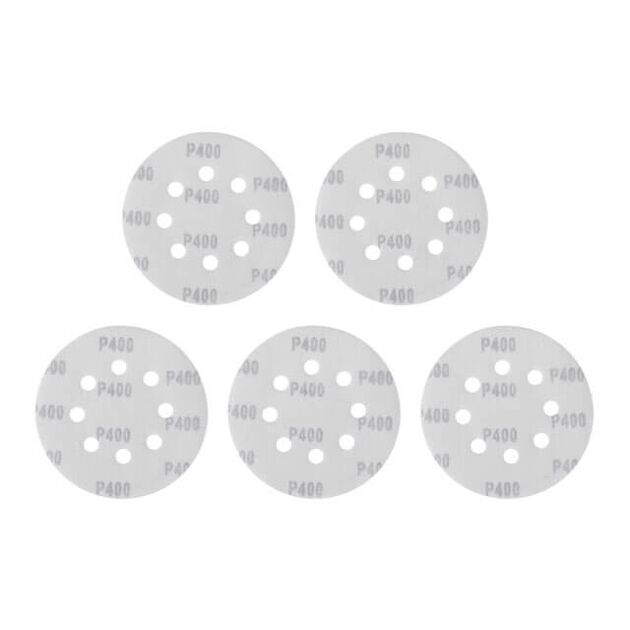 Круг наждачный 125мм с отверстиями, бумага класс С, К400, 5шт, фото , изображение 2 | SNABZHENIE.com.ua