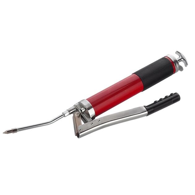 Шприц для смазки двоплунжерний 600 см³ з гнучким шлангом INTERTOOL HT-0060, фото , зображення 3 | SNABZHENIE.com.ua