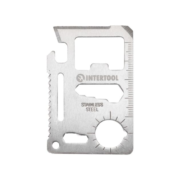 Карточка мультитул 11 в 1 INTERTOOL HT-0589, фото  | SNABZHENIE.com.ua