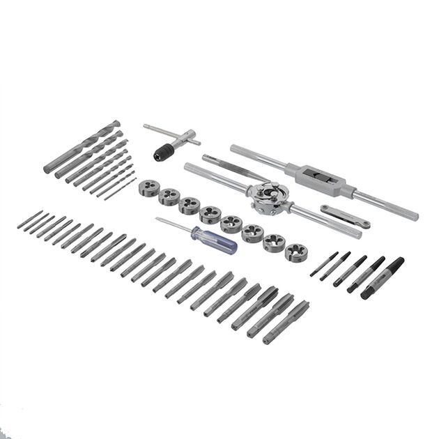 Набір плашок M3-M12 і метчиків M3-M12, 52 ед INTERTOOL SD-8052, фото , зображення 3 | SNABZHENIE.com.ua