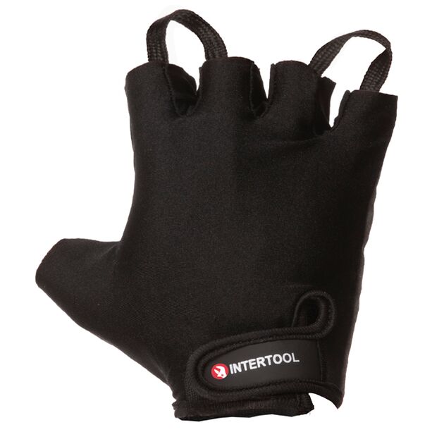 Перчатки без пальцев из экокожи с защитой и фиксацией на липучке, фото , изображение 2 | SNABZHENIE.com.ua