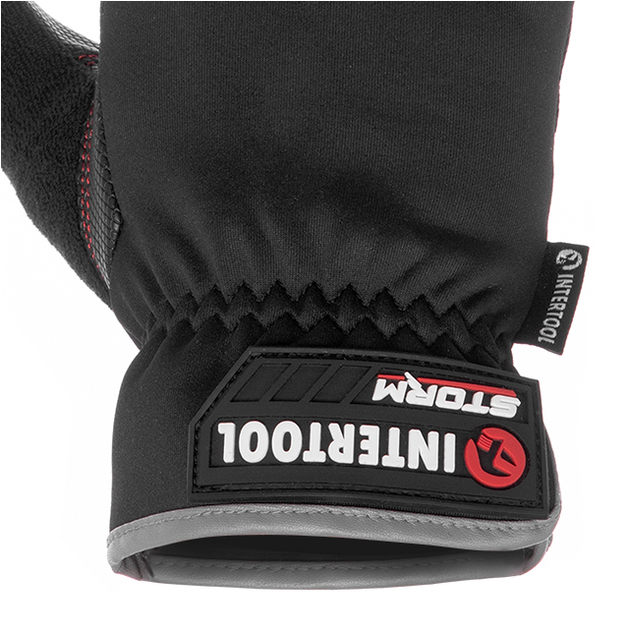 Перчатки из спандекса, "Touchscreen", антискользящее покрытие ладони, вставки Gripteq 3S", 10"( XL) STORM INTERTOOL SP-0182, фото , зображення 3 | SNABZHENIE.com.ua