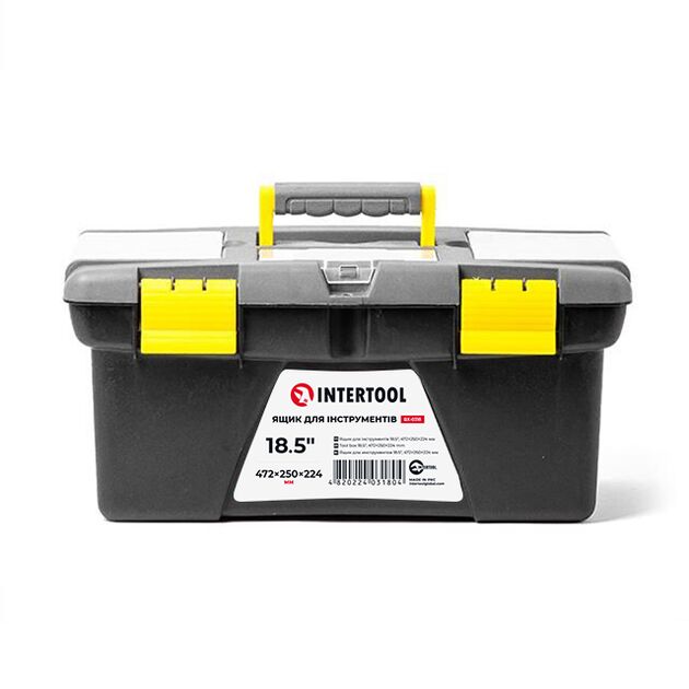 Ящик для инструмента 18.5" 472*250*224 мм INTERTOOL BX-0318, фото  | SNABZHENIE.com.ua
