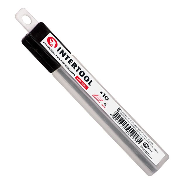 Комплект лезвий сегментних 9 мм, 10 шт INTERTOOL HT-0520, фото , зображення 2 | SNABZHENIE.com.ua