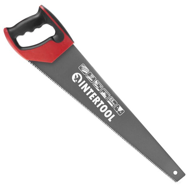 Ножовка по дереву 500 мм с тефлоновым покрытием INTERTOOL HT-3109, фото  | SNABZHENIE.com.ua
