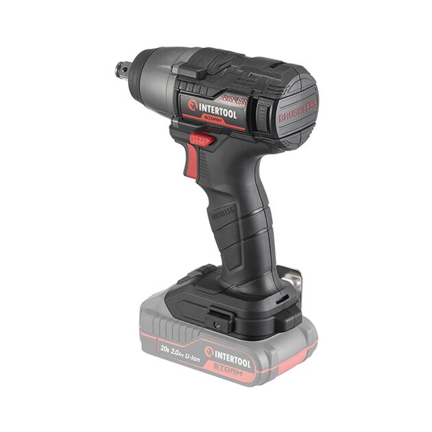 Гайковерт ударный аккумуляторный INTERTOOL WT-9364, фото , изображение 3 | SNABZHENIE.com.ua