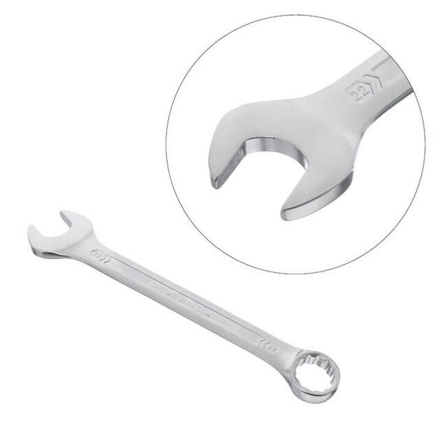 Комбинированные ключи 12 шт., 6-22 мм, Cr-V, чехол, STORM INTERTOOL XT-1004, фото , изображение 2 | SNABZHENIE.com.ua