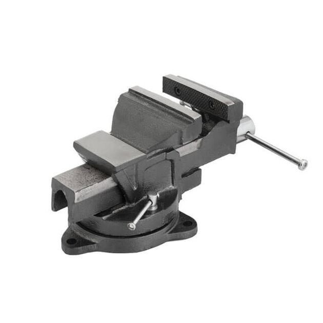 Тиски слесарні поворотні 100 мм INTERTOOL HT-0081, фото , зображення 2 | SNABZHENIE.com.ua