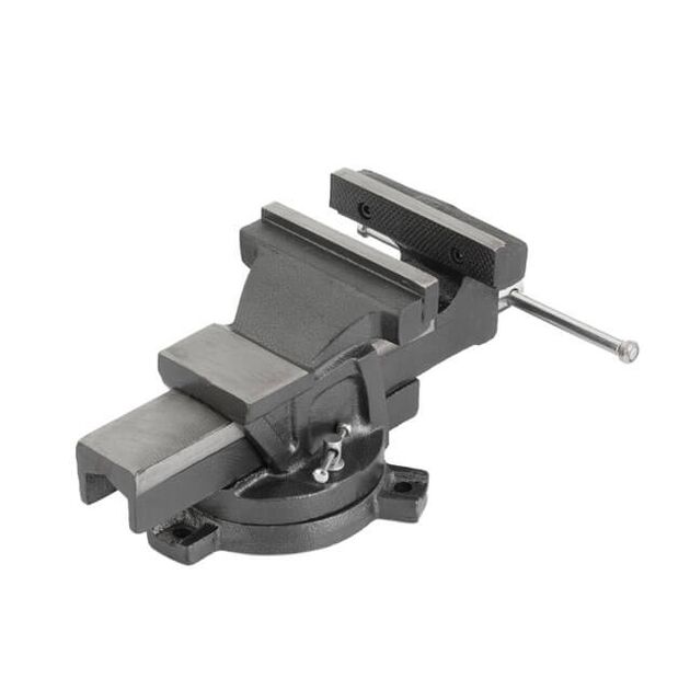 Тиски слесарні поворотні 125 мм INTERTOOL HT-0082, фото , зображення 2 | SNABZHENIE.com.ua