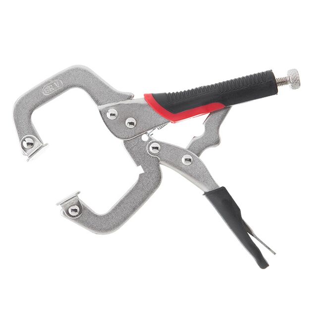 Клещи зажимные C-type 150 мм, Cr-V INTERTOOL UT-5205, фото  | SNABZHENIE.com.ua