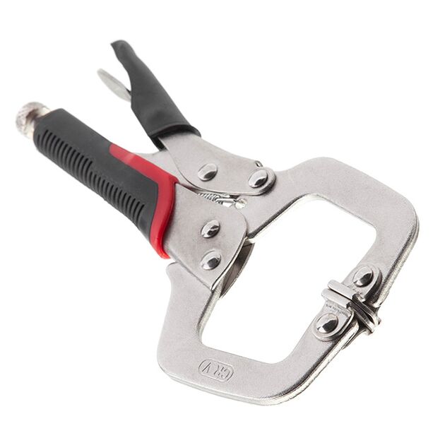 Клещи зажимные C-type 150 мм, Cr-V INTERTOOL UT-5205, фото , изображение 3 | SNABZHENIE.com.ua