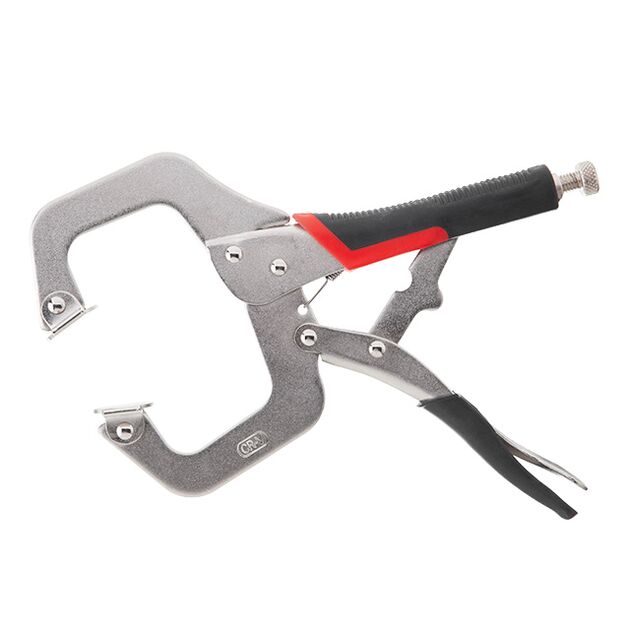 Зажимные клещи C-образные 280 мм, Cr-V INTERTOOL UT-5206, фото  | SNABZHENIE.com.ua