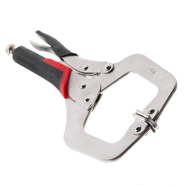 Зажимные клещи C-образные 280 мм, Cr-V INTERTOOL UT-5206, фото , изображение 3 | SNABZHENIE.com.ua