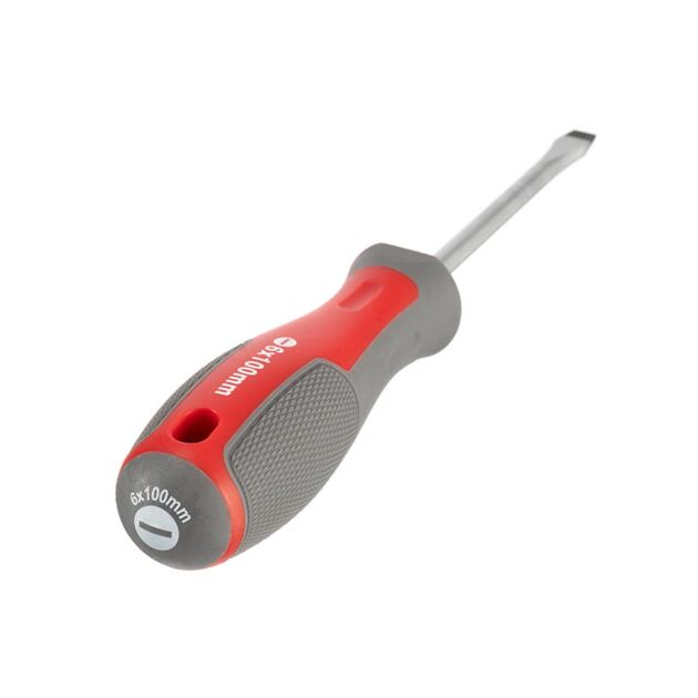 Отвертка шліцева SL6.0*100 мм, CR-V INTERTOOL VT-3310, фото , зображення 2 | SNABZHENIE.com.ua