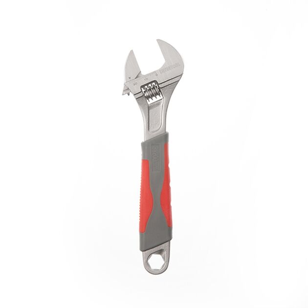 Ключ разводной 200 мм с изолированной рукояткой, никель INTERTOOL, фото , изображение 2 | SNABZHENIE.com.ua