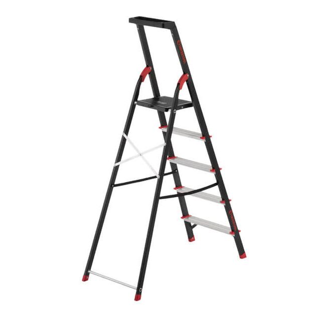 Стремянка 5 ступенів INTERTOOL LT-0055, фото , зображення 2 | SNABZHENIE.com.ua