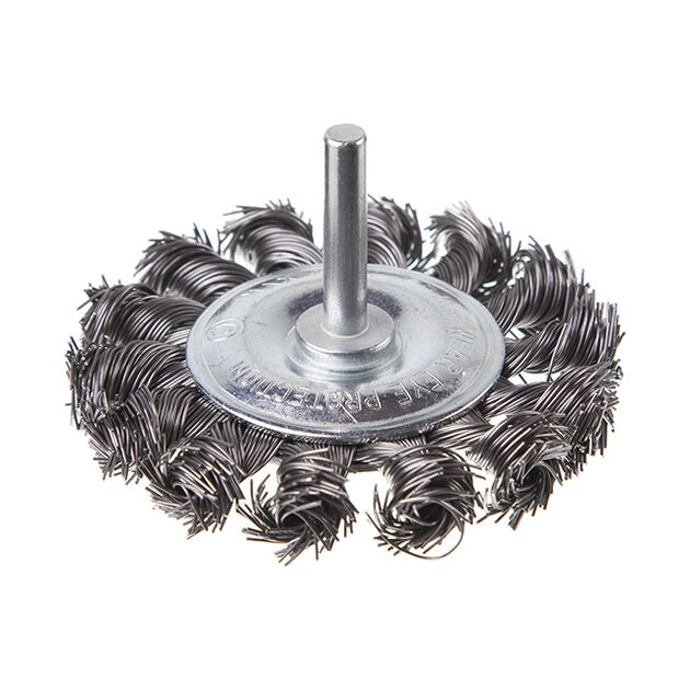 Щетка кольцевая 75 мм для дрели INTERTOOL BT-8075, витая проволока, фото  | SNABZHENIE.com.ua
