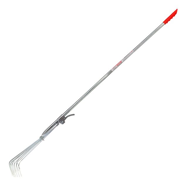 Граблі веерні 15 прутів, металевий держак, регулювання ширини робочої поверхні. INTERTOOL FT-3004, фото , зображення 3 | SNABZHENIE.com.ua