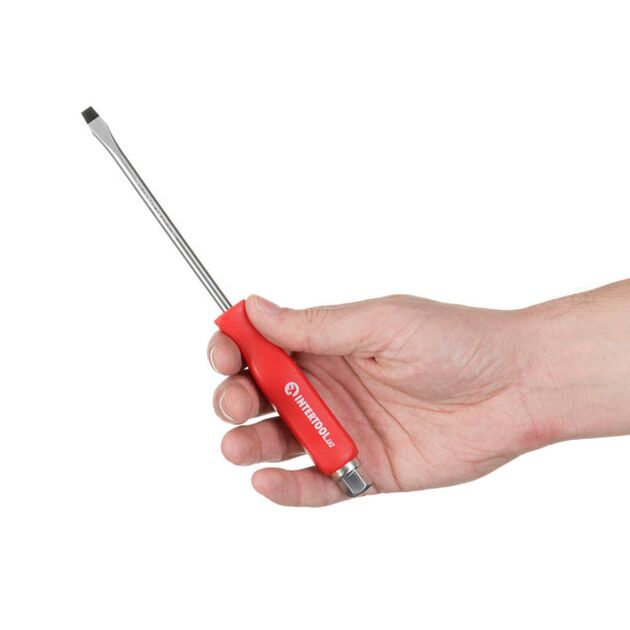 Ударная отвертка SL6x125 мм, Cr-V INTERTOOL HT-0483, фото , изображение 3 | SNABZHENIE.com.ua