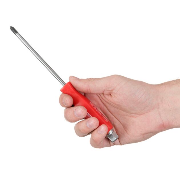 Отвертка ударна PH2x125 мм, Cr-V INTERTOOL HT-0488, фото , зображення 3 | SNABZHENIE.com.ua