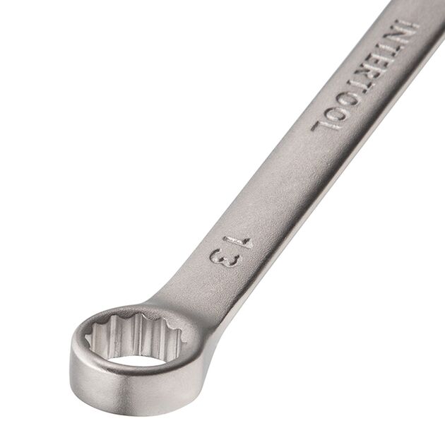 Ключ комбинированный 13 мм Cr-V INTERTOOL HT-1213, фото , изображение 3 | SNABZHENIE.com.ua