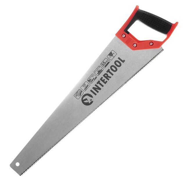 Ножовка по дереву с каленым зубом 500 мм INTERTOOL HT-3103, фото , изображение 2 | SNABZHENIE.com.ua