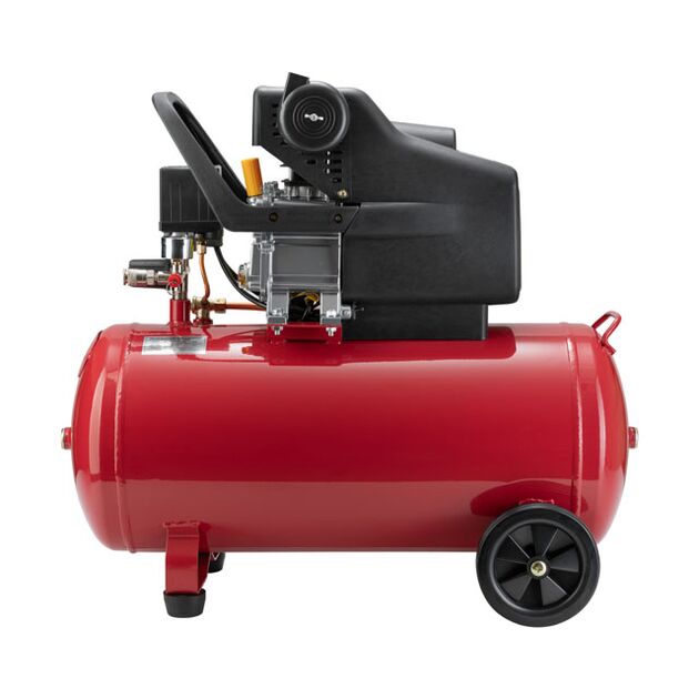 Компрессор МК 50, 1.5 кВт, 220 В, 8 атм, 205 л/мин INTERTOOL PT-0021, фото , изображение 3 | SNABZHENIE.com.ua