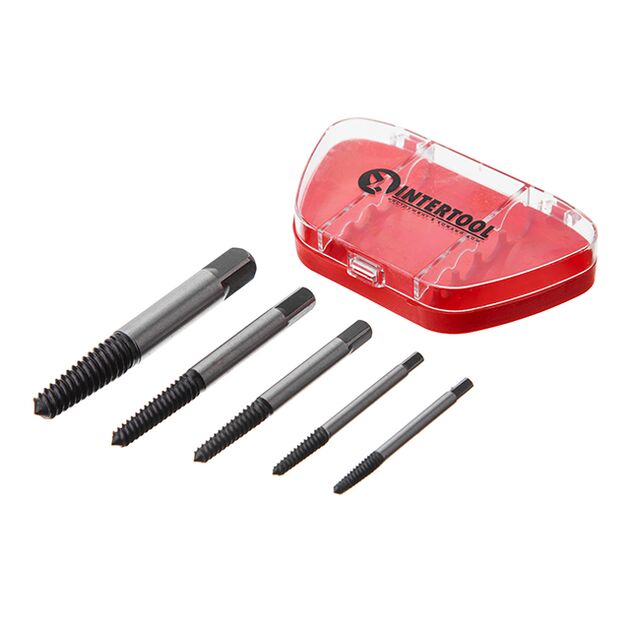 Набір екстракторів для гвинтів 5 ед. INTERTOOL SD-8005, фото , зображення 3 | SNABZHENIE.com.ua