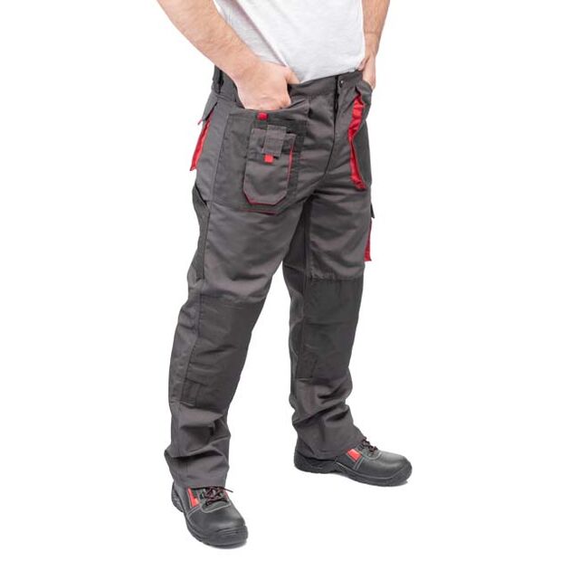 Рабочие брюки INTERTOOL SP-3011, 80% полиэстер, 20% хлопок, 260 г/м2, фото , изображение 3 | SNABZHENIE.com.ua