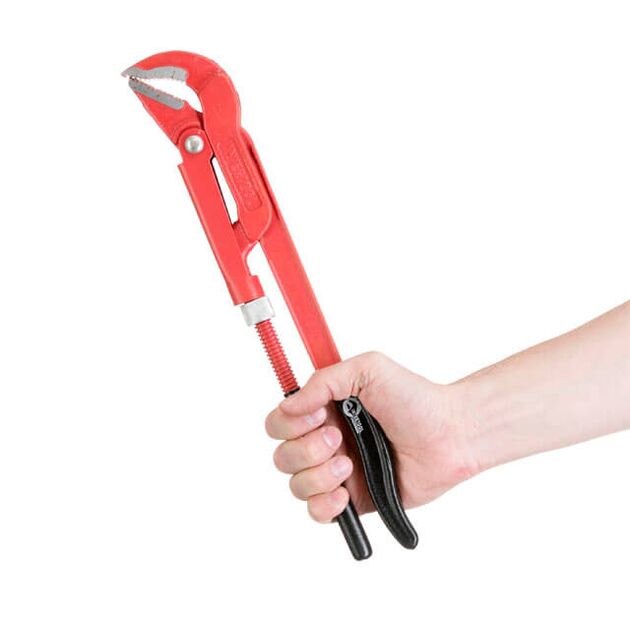 Ключ трубний 1.5" 45°, фото , изображение 3 | SNABZHENIE.com.ua