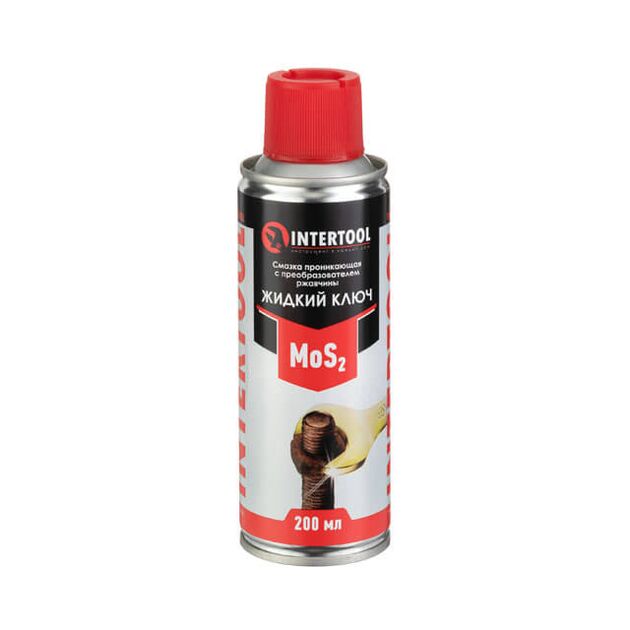 Смазка проникающая Жидкий Ключ, 200 мл INTERTOOL FS-4120, фото  | SNABZHENIE.com.ua