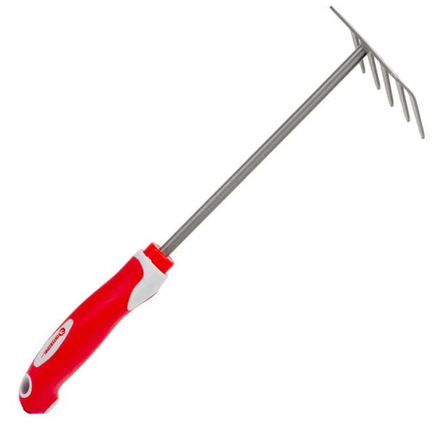 Садовые грабли 335x85 мм с комбинированной рукояткой INTERTOOL FT-0032, фото , изображение 3 | SNABZHENIE.com.ua