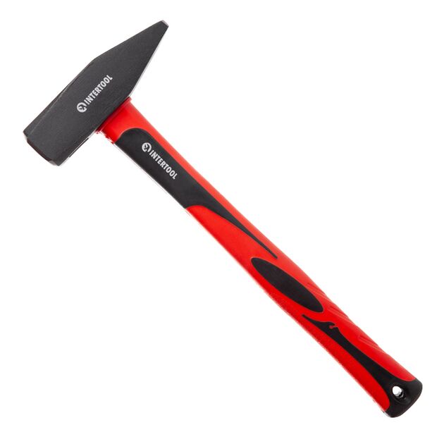 Молоток 1000 г, ручка з фібрагласу INTERTOOL HT-0210, фото  | SNABZHENIE.com.ua