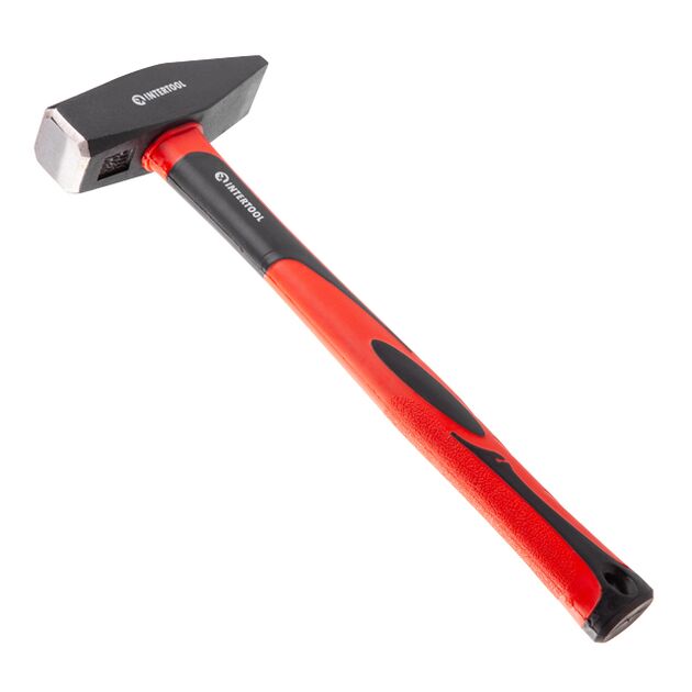 Молоток 1000 г, ручка з фібрагласу INTERTOOL HT-0210, фото , зображення 3 | SNABZHENIE.com.ua