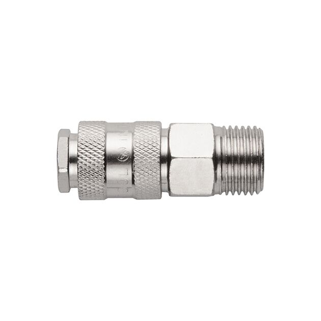 Соединение быстроразъемное наружное 1/2" INTERTOOL PT-1806, фото , изображение 3 | SNABZHENIE.com.ua