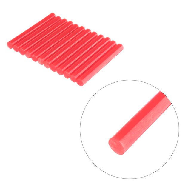 Комплект червоних клеєвих стержнів 11.2мм*100мм, 12шт. INTERTOOL RT-1041, фото , зображення 3 | SNABZHENIE.com.ua