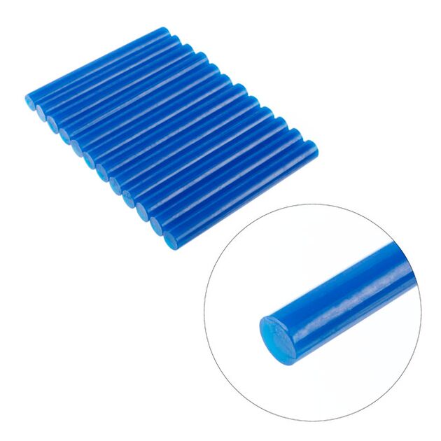 Комплект голубих клеєвих стержнів 11.2мм*100мм, 12шт. INTERTOOL RT-1052, фото , зображення 3 | SNABZHENIE.com.ua