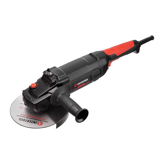 Кутова шліфмашина, 1800 Вт, діаметр круга 180 мм, 8000 об/хв, плавний пуск INTERTOOL WT-0227, фото  | SNABZHENIE.com.ua