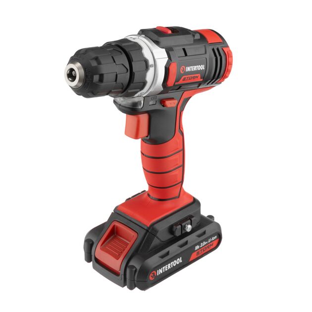 Аккумуляторная дрель-шуруповерт Li-Ion 18 В INTERTOOL WT-0313, фото  | SNABZHENIE.com.ua