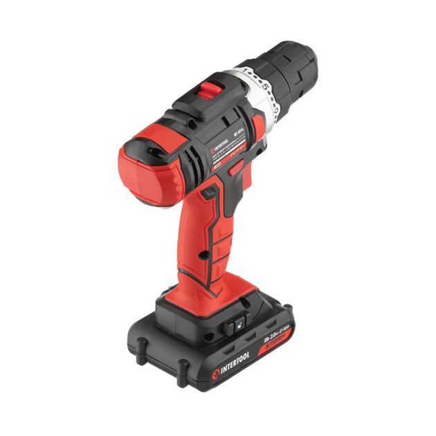 Аккумуляторная дрель-шуруповерт Li-Ion 18 В INTERTOOL WT-0313, фото , изображение 3 | SNABZHENIE.com.ua