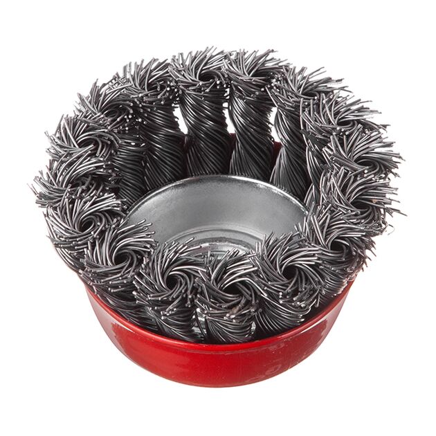 Щітка чашечна 65 мм для УШМ M14 (пучки витого дроту) INTERTOOL BT-2065, фото , зображення 2 | SNABZHENIE.com.ua