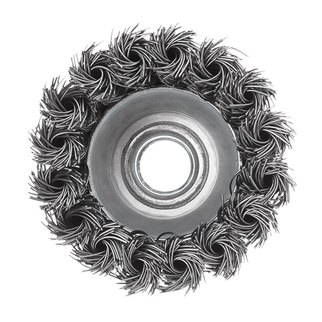 Щітка чашечна 65 мм для УШМ M14 (пучки витого дроту) INTERTOOL BT-2065, фото , зображення 3 | SNABZHENIE.com.ua