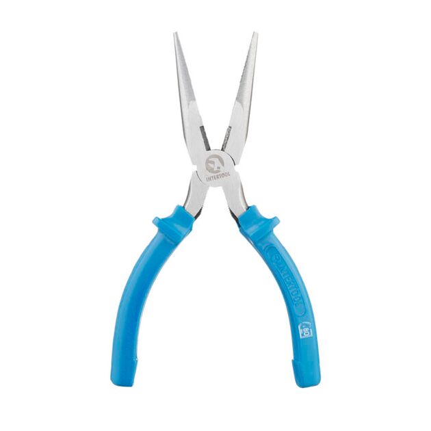 Щипці подовжені прямі 180 мм INTERTOOL HT-0122, фото , зображення 3 | SNABZHENIE.com.ua