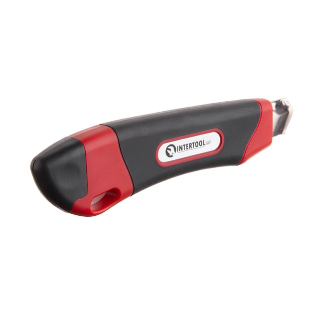 Нож сегментный INTERTOOL HT-0506, 18мм, металл, противоскольжение, фото , изображение 3 | SNABZHENIE.com.ua