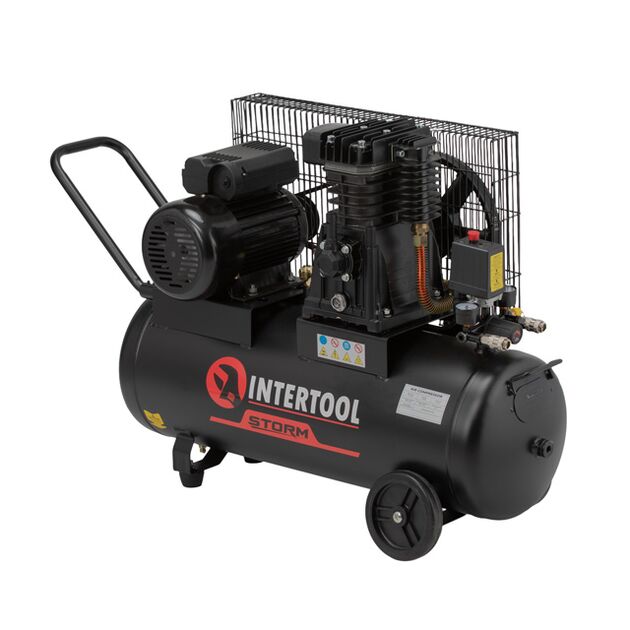 Компресор 50л, 1.8 кВт, 220 В, 10 aтм, 250 л/хв., фото , изображение 2 | SNABZHENIE.com.ua