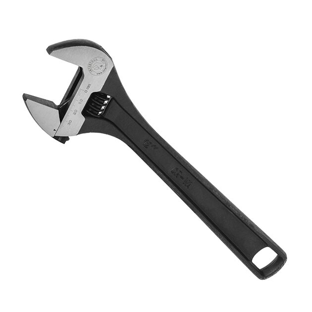 Ключ розвідний 300мм, Cr-V, чорний, фосфатований., фото , зображення 2 | SNABZHENIE.com.ua