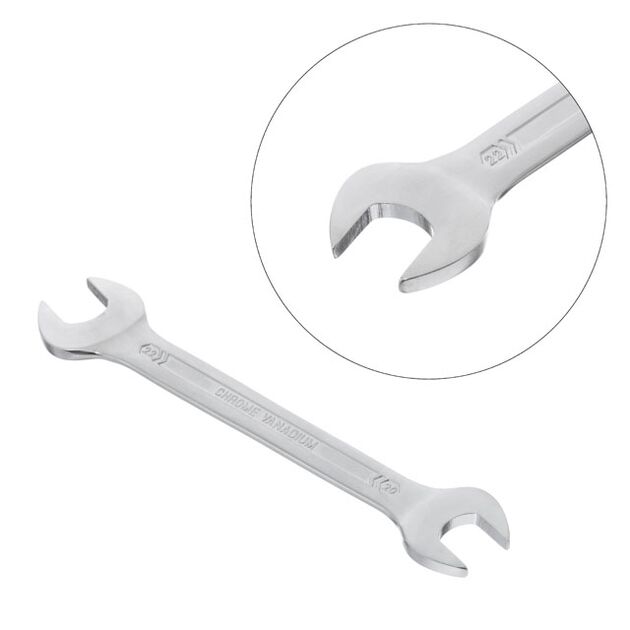 Ключ рожковый 20-22 мм Cr-V, покрытие сатин-хром, DIN3110 STORM INTERTOOL XT-1120, фото , зображення 3 | SNABZHENIE.com.ua